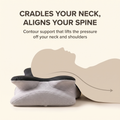 Cradles your neck and aligns your spine - cervical contour support