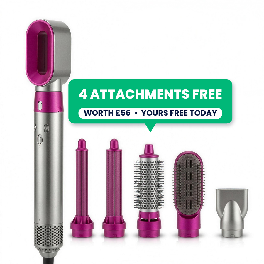 Nova 5-in-1 styler with 4 free bonus attachments worth £56