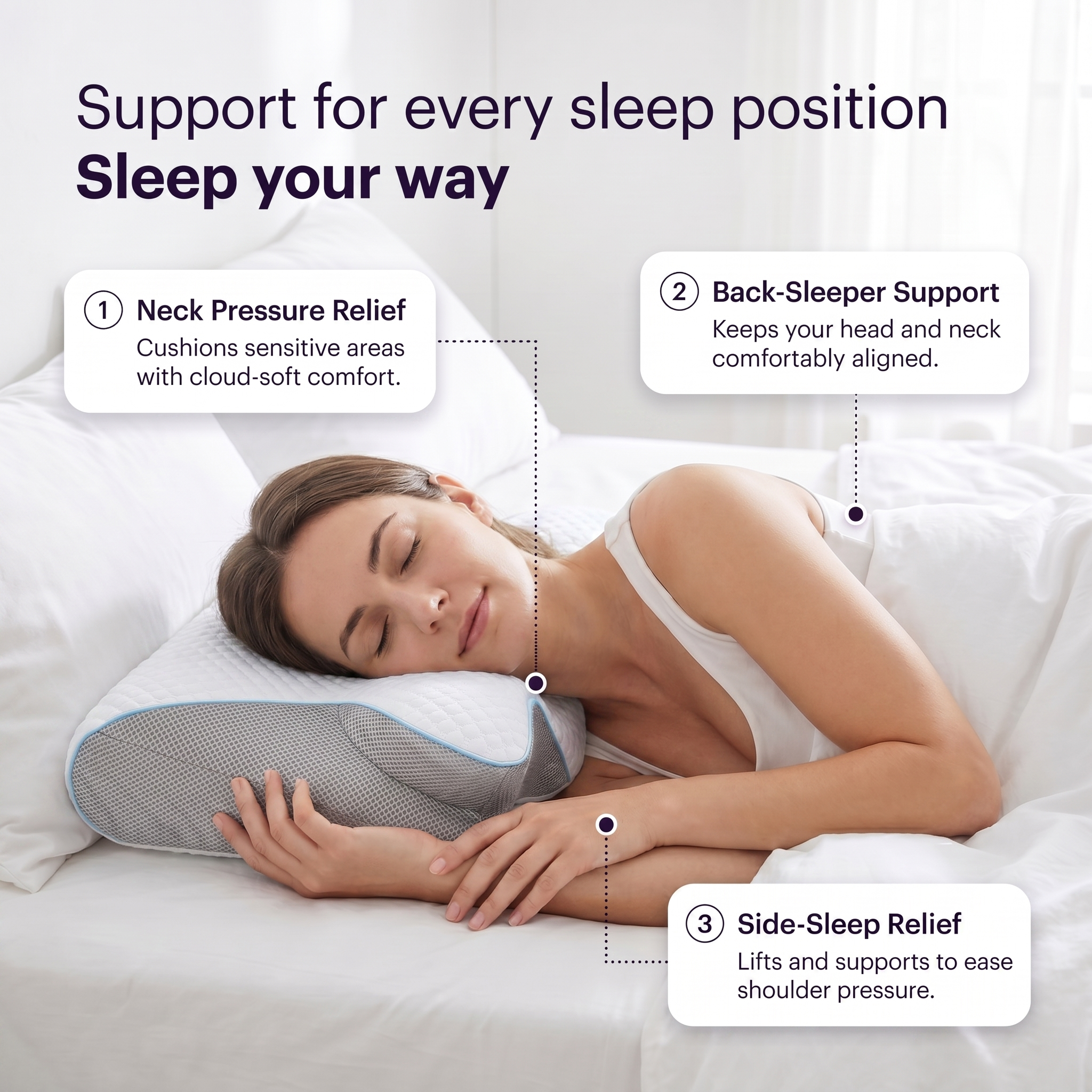 Solvrly Ergonomic Pillow