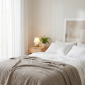 Solvrly Cloud Gauze Coverlet in Stone Grey