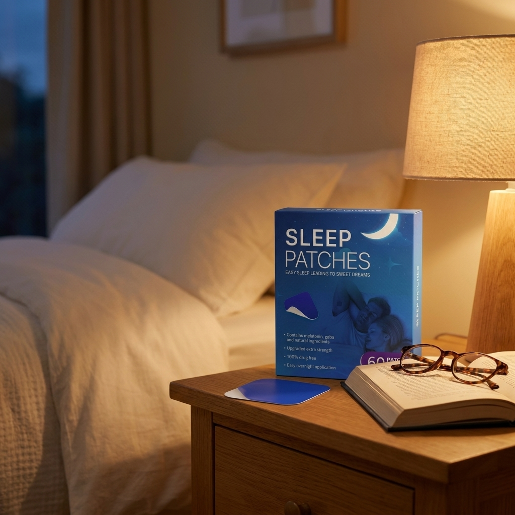 Sleep Patches on bedside nightstand