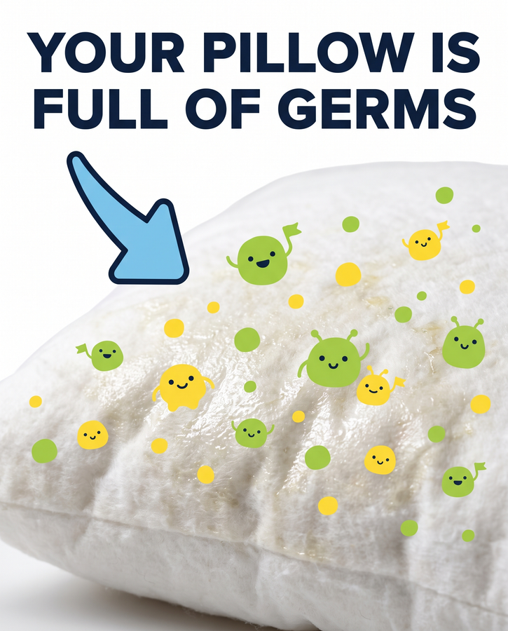 Your old pillow is full of germs