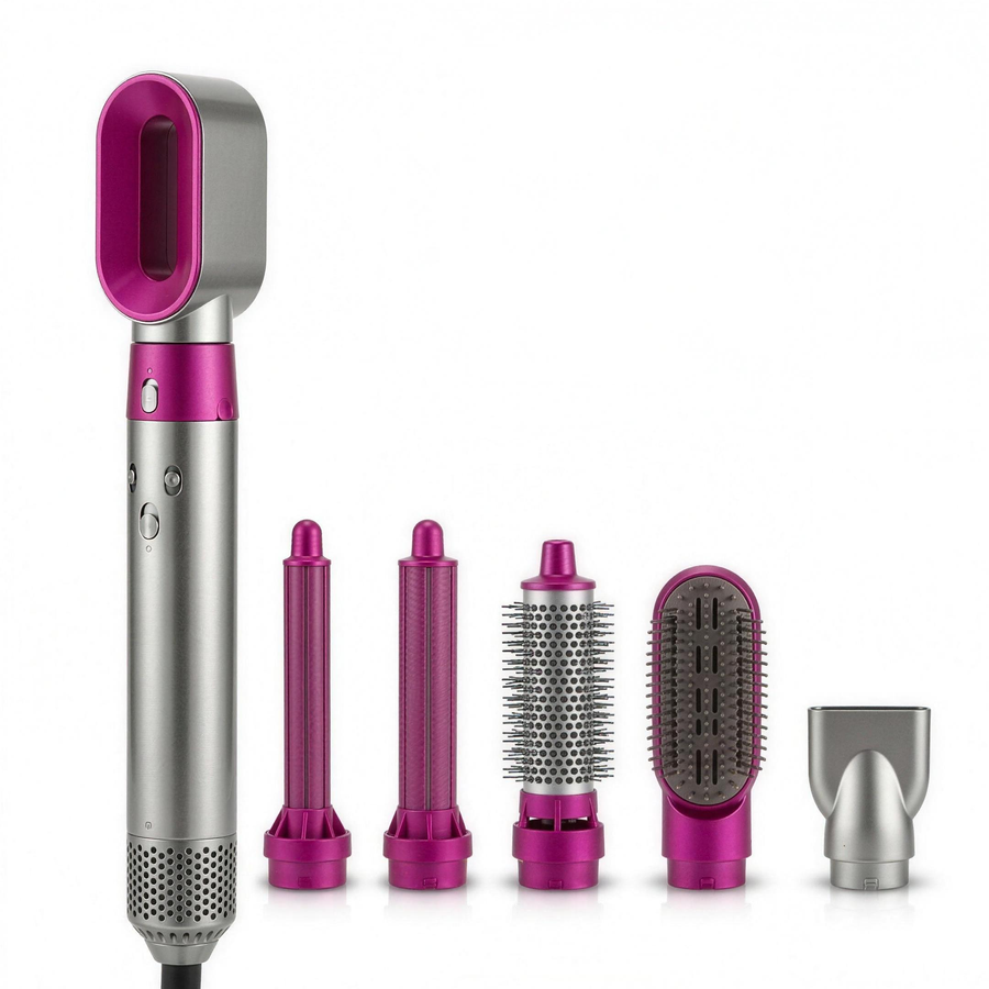 Solvrly Nova 5-in-1 air styler set with all five attachments