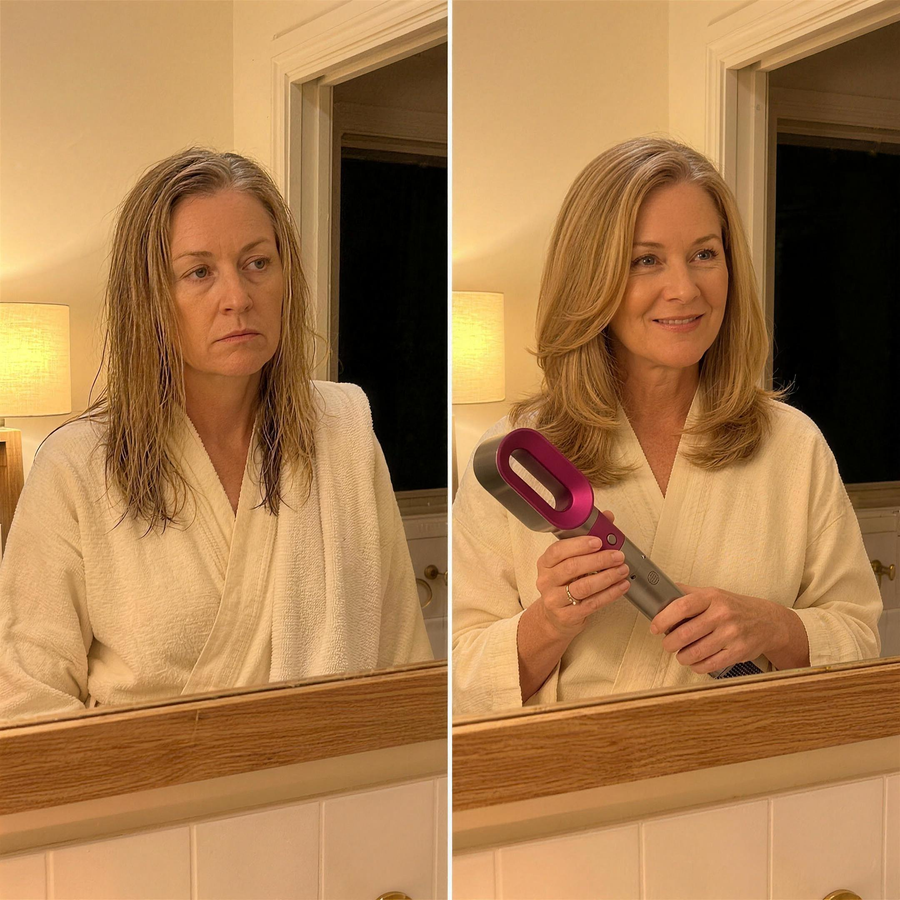 Before and after: from damp and flat to a full salon blow-out