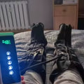 Feet up, boots running